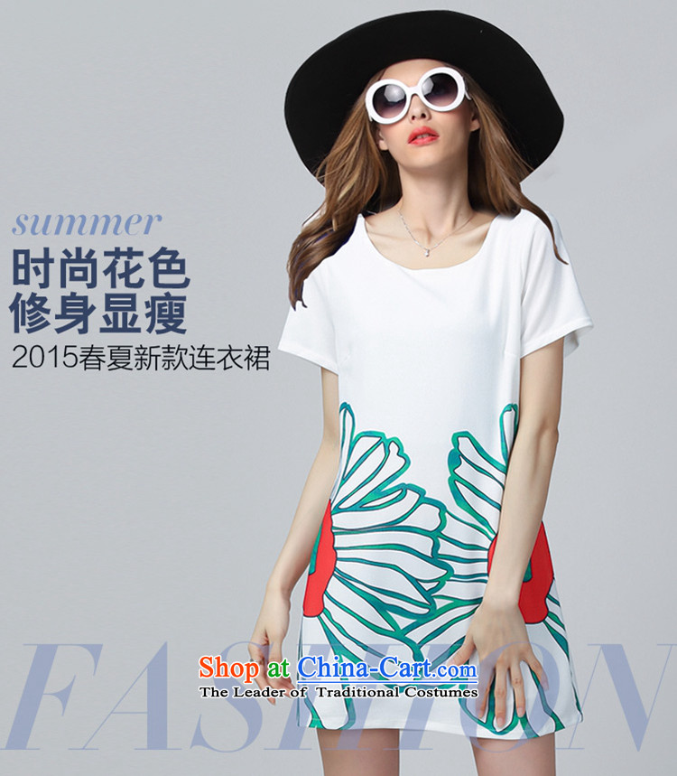 Replace, Hin thick ting thin 2015 Summer thick mm wild large European and American women to intensify the relaxd dress short-sleeved white 5XL pictures, 60513 price, brand platters! The elections are supplied in the national character of distribution, so action, buy now enjoy more preferential! As soon as possible.