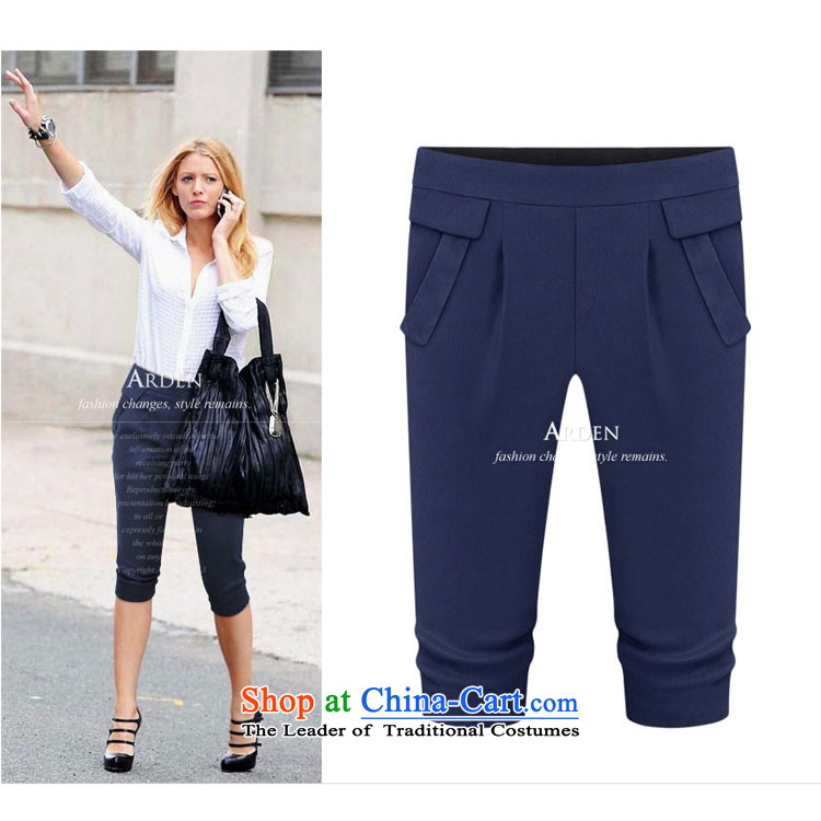 O Ya-ting 2015 new to increase women's code of women's summer thick video thin leisure Capri female dark blue 3XL 145-165 recommends that you catty picture, prices, brand platters! The elections are supplied in the national character of distribution, so action, buy now enjoy more preferential! As soon as possible.