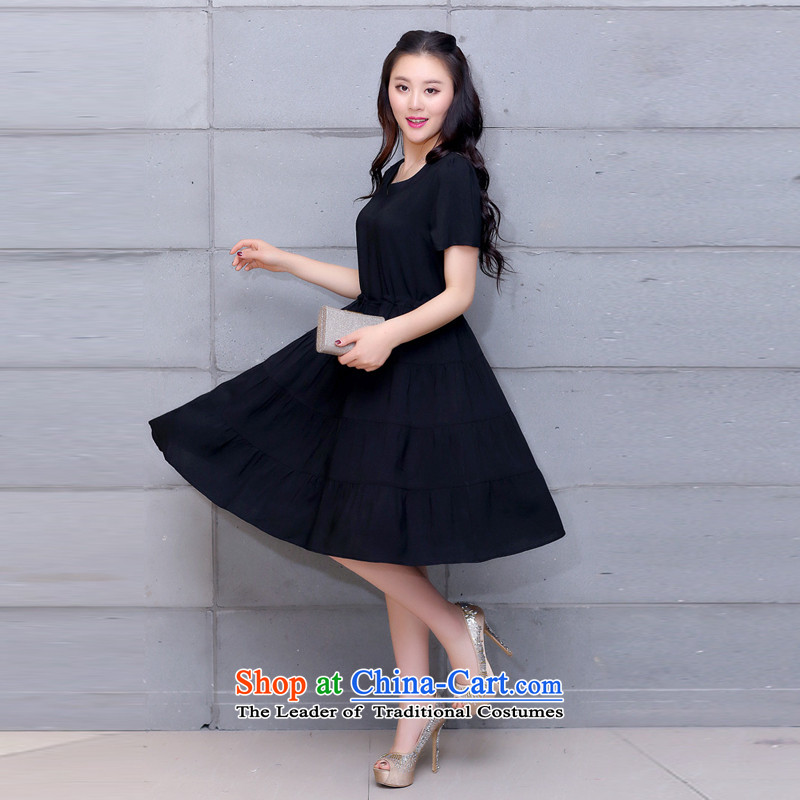 El-ju Yee Nga larger women's dresses 2015 Summer thick, Hin thin foutune 4XL cotton dress YJ167 RED XXL, el-ju Yee Nga shopping on the Internet has been pressed.