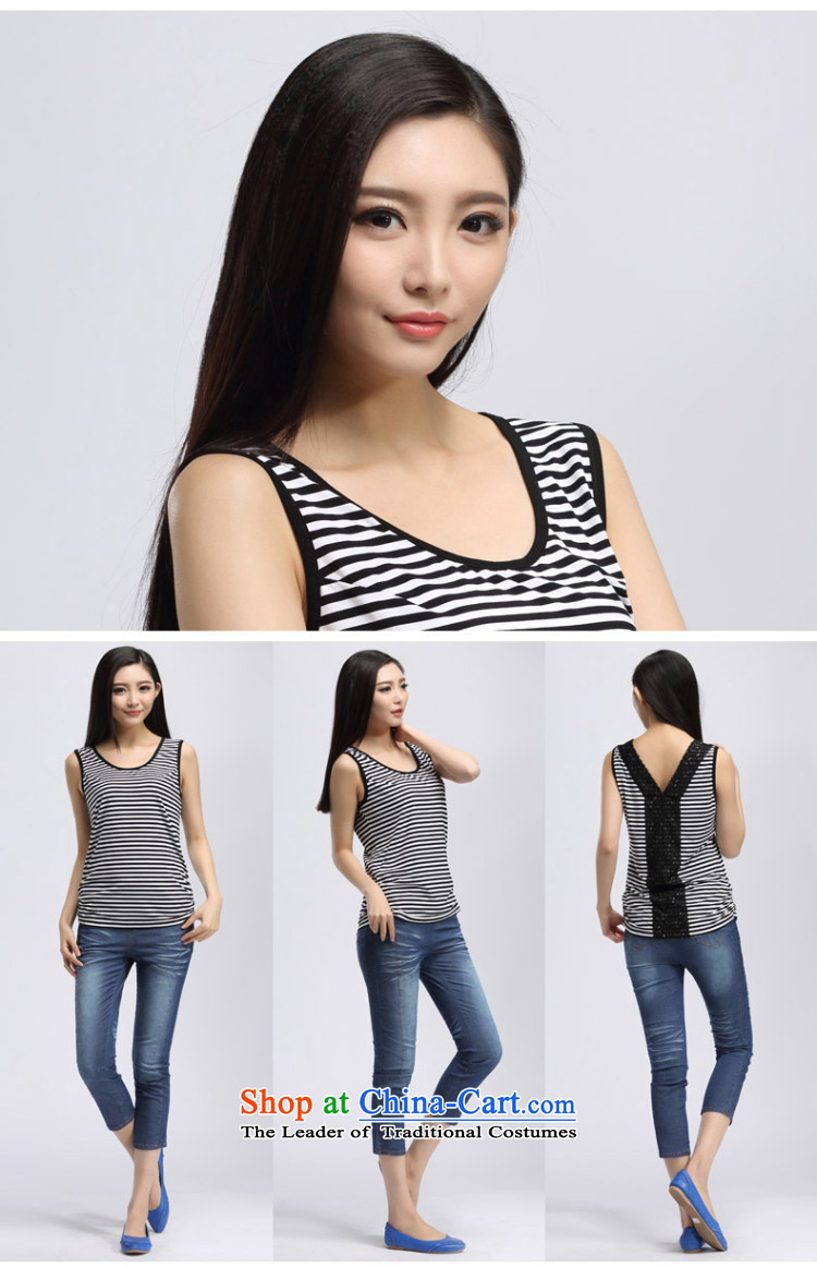 By 2015 Korea Water version of large numbers of ladies thick mm stripe Back soft CAMI female summer of black-and-white picture L S15XA5138, prices, brand platters! The elections are supplied in the national character of distribution, so action, buy now enjoy more preferential! As soon as possible.