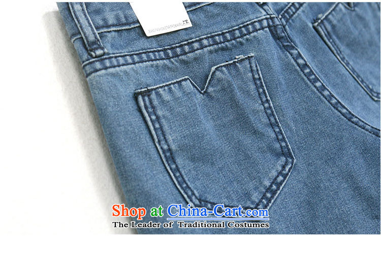 The Korean version of the new YILISA2015 cotton larger women's summer stretch pants thick MM sports and leisure jeans crimping shorts H6109 picture color M brand, prices, picture platters! The elections are supplied in the national character of distribution, so action, buy now enjoy more preferential! As soon as possible.