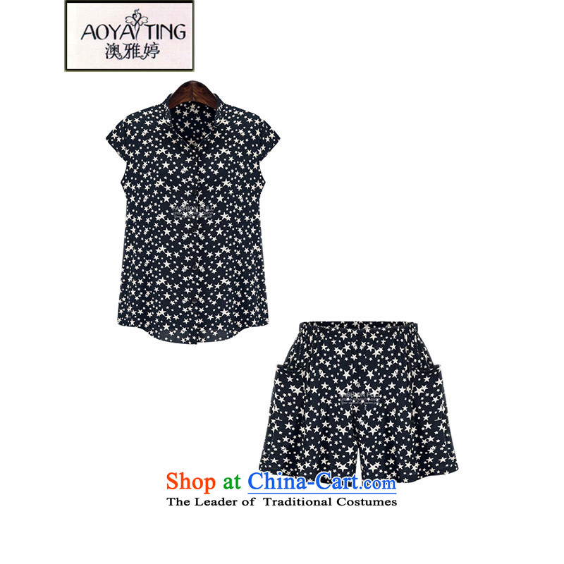 O Ya-ting2015 new to xl female summer thick mm thin stylish shorts graphics package girl as a five-point5XL patternrecommends that you 175-200 catty