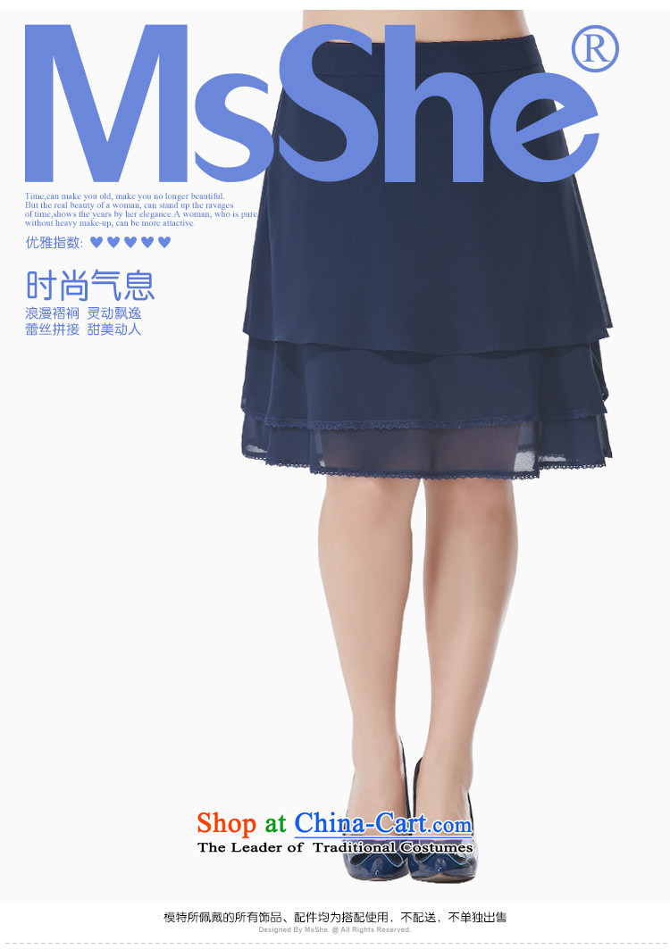 To increase the number msshe women 2015 new autumn replacing billowy flounces chiffon short skirt body skirt 4335th blue 4XL Photo, prices, brand platters! The elections are supplied in the national character of distribution, so action, buy now enjoy more preferential! As soon as possible.
