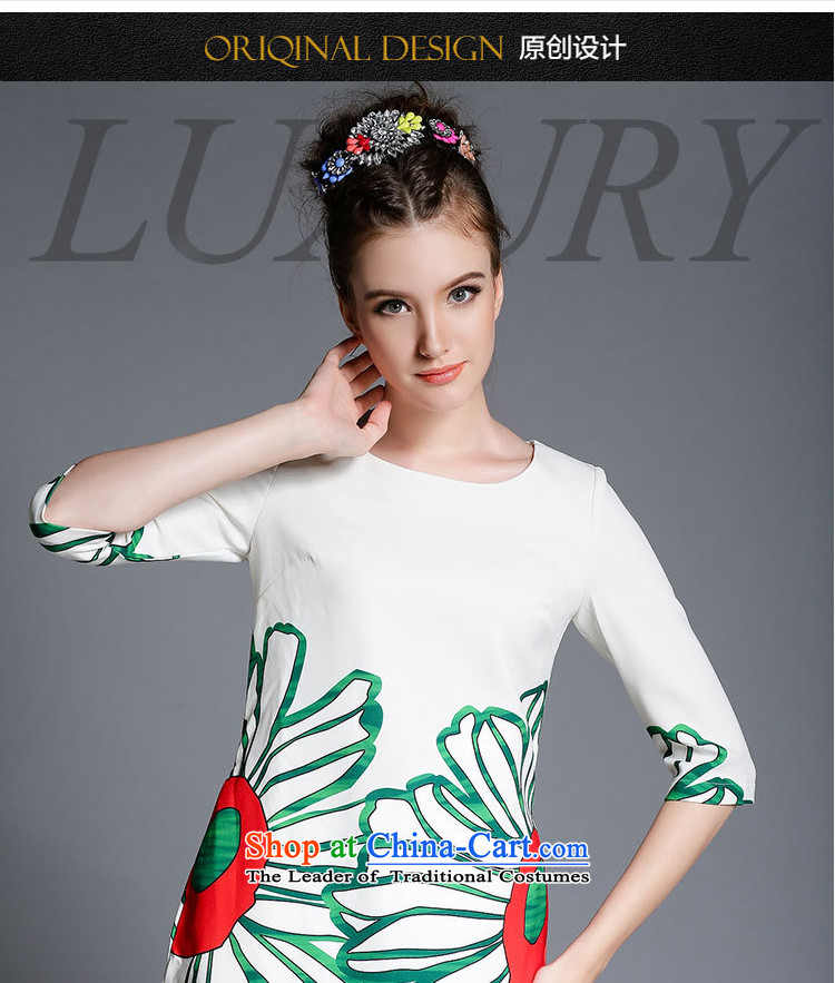 The lymalon lehmann thick, Hin thin 2015 Summer new ultra large stylish women's temperament Sau San short-sleeved dresses 1889 white picture, prices, 5XL brand platters! The elections are supplied in the national character of distribution, so action, buy now enjoy more preferential! As soon as possible.