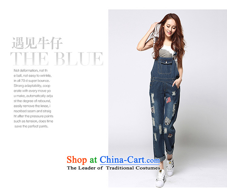 Large meiby female wild Sleek and versatile large new Korean fashion street jumpsuits video of the hole in the Sau San thin straps trousers female 1177 light blue 27 pictures, prices, brand platters! The elections are supplied in the national character of distribution, so action, buy now enjoy more preferential! As soon as possible.
