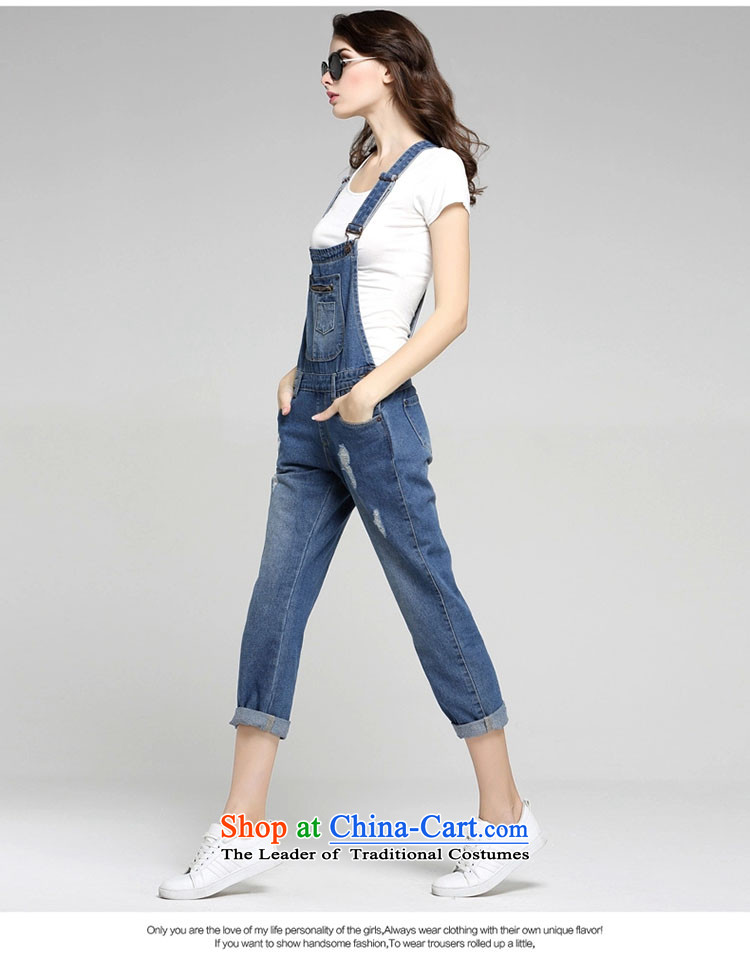 Maximum number of ladies wild 2015 Summer new strap jeans female manually footsore holed jeans pants 1606 dark blue 29 pictures, prices, brand platters! The elections are supplied in the national character of distribution, so action, buy now enjoy more preferential! As soon as possible.