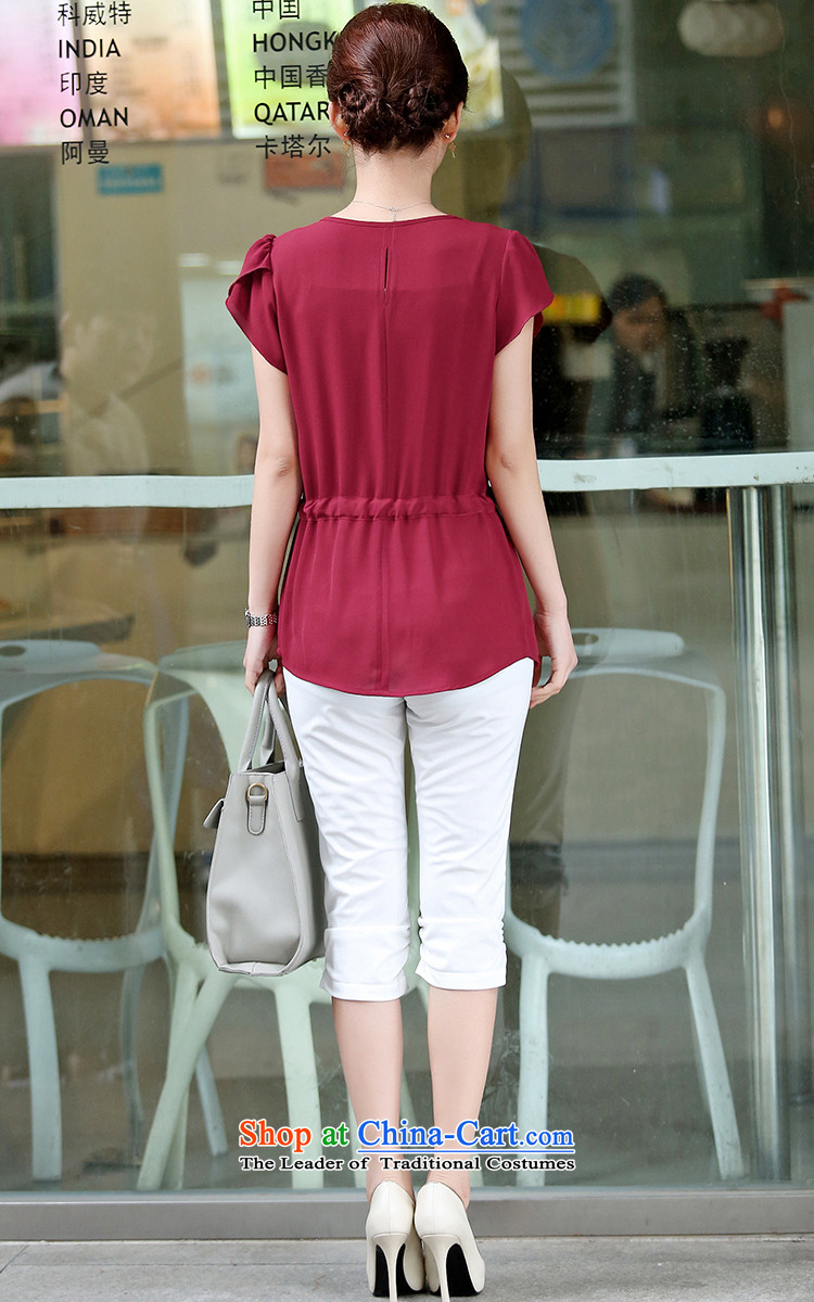 Also the 2015 Summer sin new large Korean leisure waist belt forming the externally accessible chiffon shirt girl in red XL Photo, prices, brand platters! The elections are supplied in the national character of distribution, so action, buy now enjoy more preferential! As soon as possible.