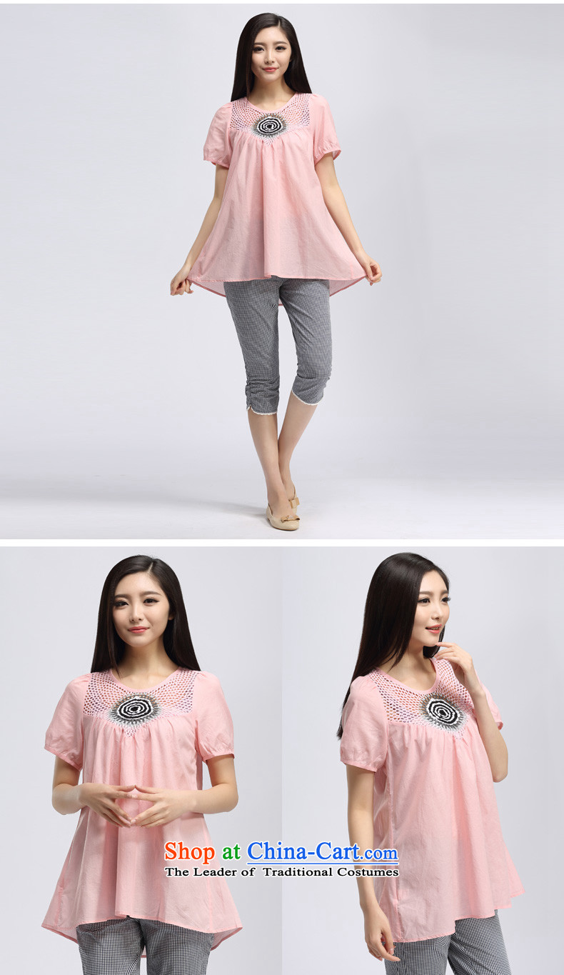 By the summer of 2015, the water of new products in the Korean thick mm long xl loose short-sleeved T-shirt with light pink S15XK4385 female L picture, prices, brand platters! The elections are supplied in the national character of distribution, so action, buy now enjoy more preferential! As soon as possible.
