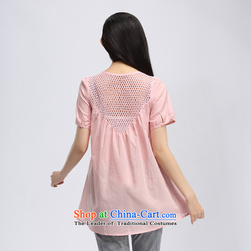 By the summer of 2015, the water of new products in the Korean thick mm long xl loose short-sleeved T-shirt female S15XK4385 light pink , L water (SHUIMIAO representatives) , , , shopping on the Internet