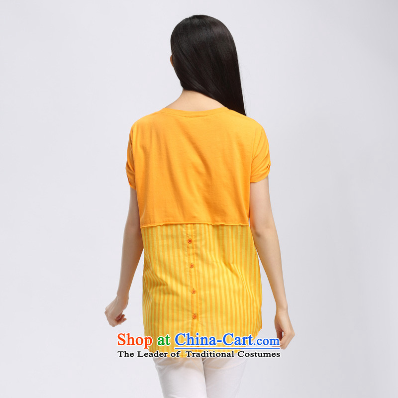In the summer of 2015 by water new products in mm thick long loose xl short-sleeved T-shirt female S15XK4935 orange , L water (SHUIMIAO representatives) , , , shopping on the Internet