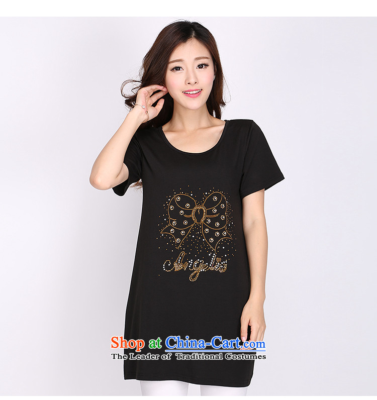 Luo Shani flower code T-shirts 200 catties to intensify the thick sister summer video thin short-sleeved T-shirt 2103 mm thick black 2XL Photo, prices, brand platters! The elections are supplied in the national character of distribution, so action, buy now enjoy more preferential! As soon as possible.