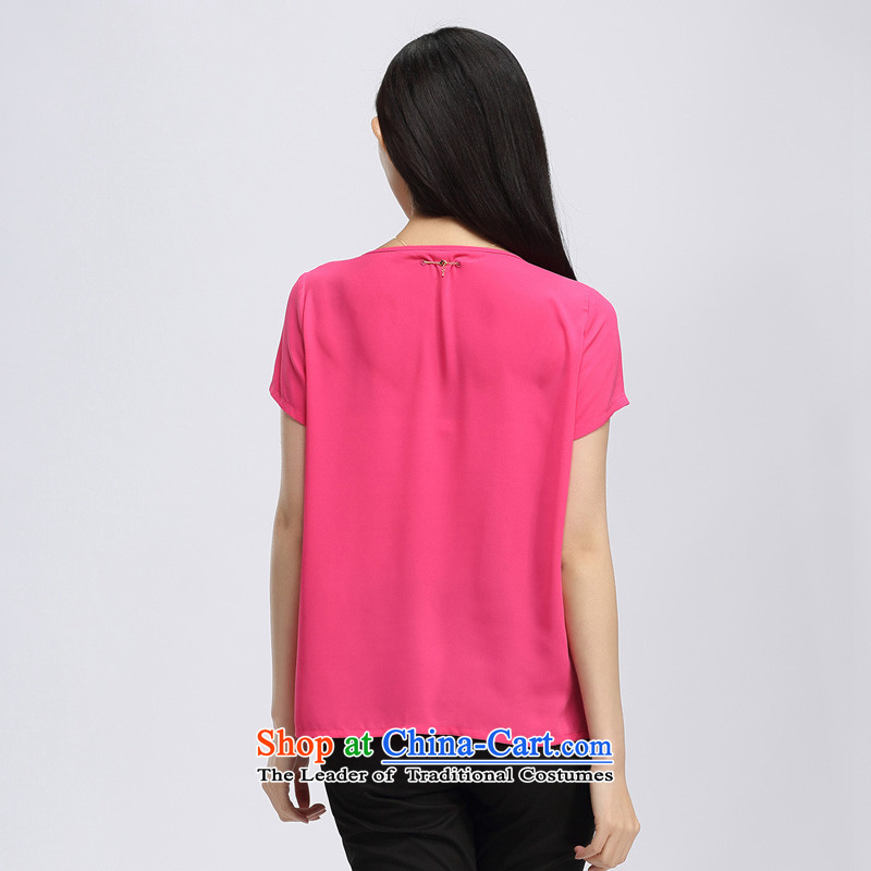In the summer of 2015 by water new mm thick to xl loose OL short-sleeved T-shirt female S15XK4968 better water by red, L (SHUIMIAO) , , , shopping on the Internet