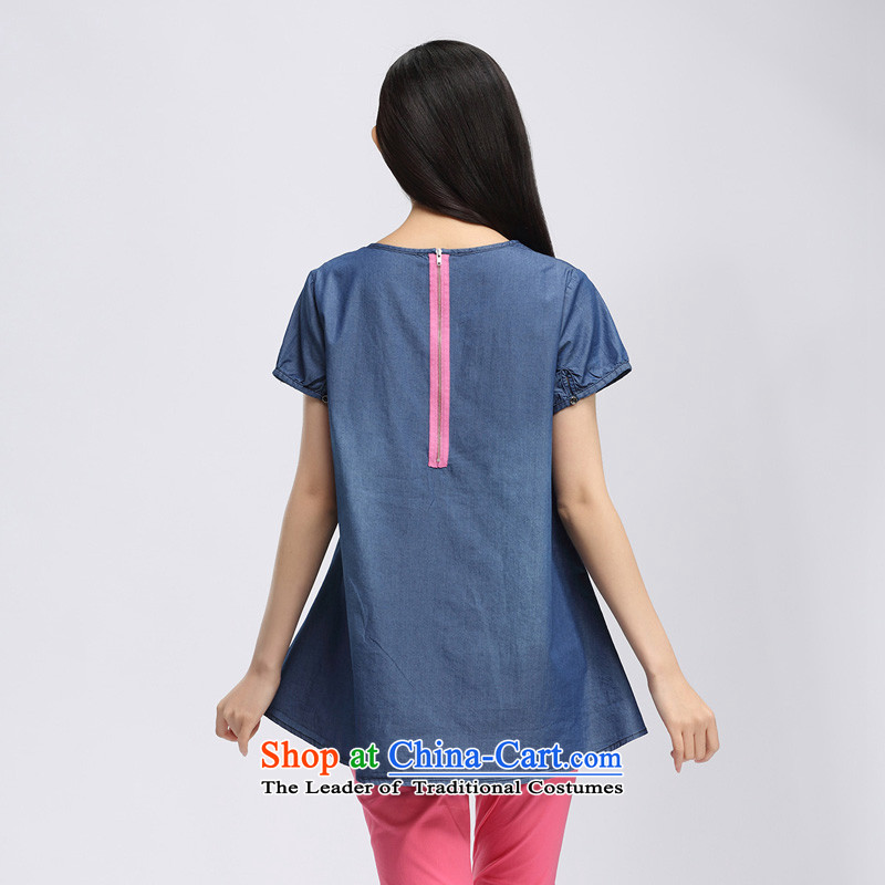 The representative of the water in the summer of 2015, replacing the new expertise in mm long to intensify a cowboy short-sleeved T-shirt S15XK4782 possession of water by SHUIMIAO XXL, () , , , shopping on the Internet