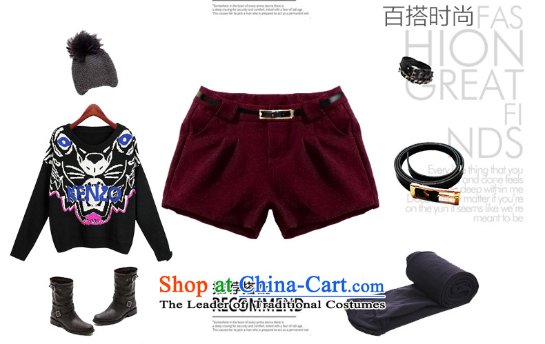 Athena Chu Load Isabel new four-sided pop-boots trousers gross? female king autumn and winter shorts code Women Korean female shorts a slimming 1139 wine red 2XL recommendations paras. 125-140, prices, picture catty brand platters! The elections are supplied in the national character of distribution, so action, buy now enjoy more preferential! As soon as possible.