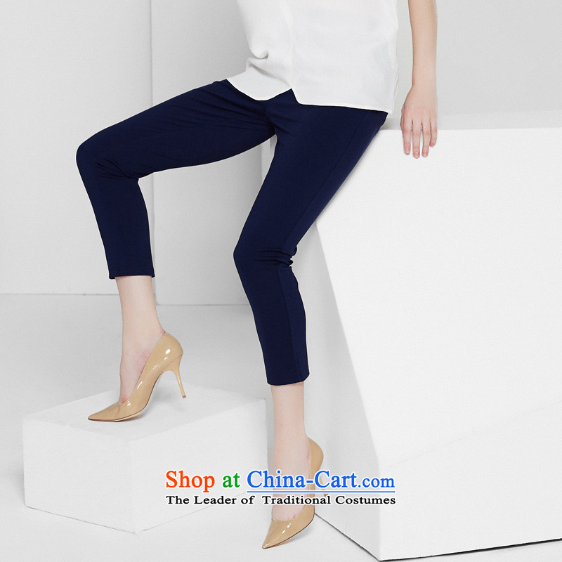 Crescent set larger women's Summer 2015 new products thick MM larger casual pants, ere thin thin graphics high Waist Trousers 9 trousers blue 34, Crescent set , , , shopping on the Internet
