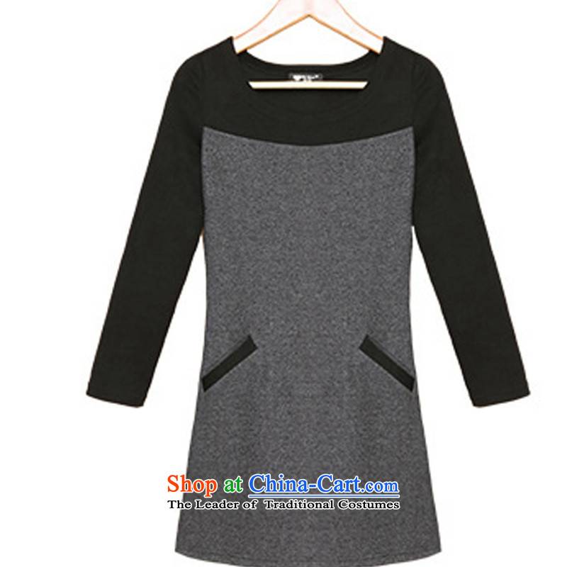 The Scarlet Letter, utilize the spring and autumn 2015 female to female forming the xl graphics thin dresses 9345 XL, 250 gray utilize shopping on the Internet has been pressed.