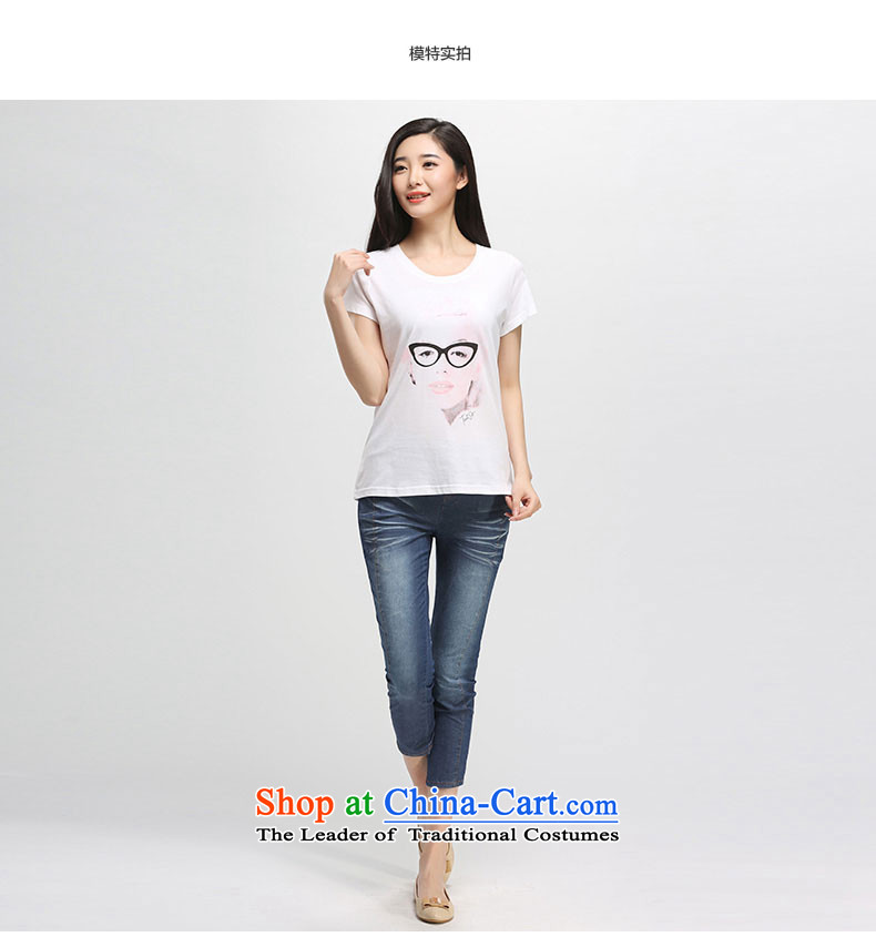 In the summer of 2015 by water new product version of large Korean women's code thick sister pure cotton short-sleeved T-shirt S15XB5034 female white XL Photo, prices, brand platters! The elections are supplied in the national character of distribution, so action, buy now enjoy more preferential! As soon as possible.