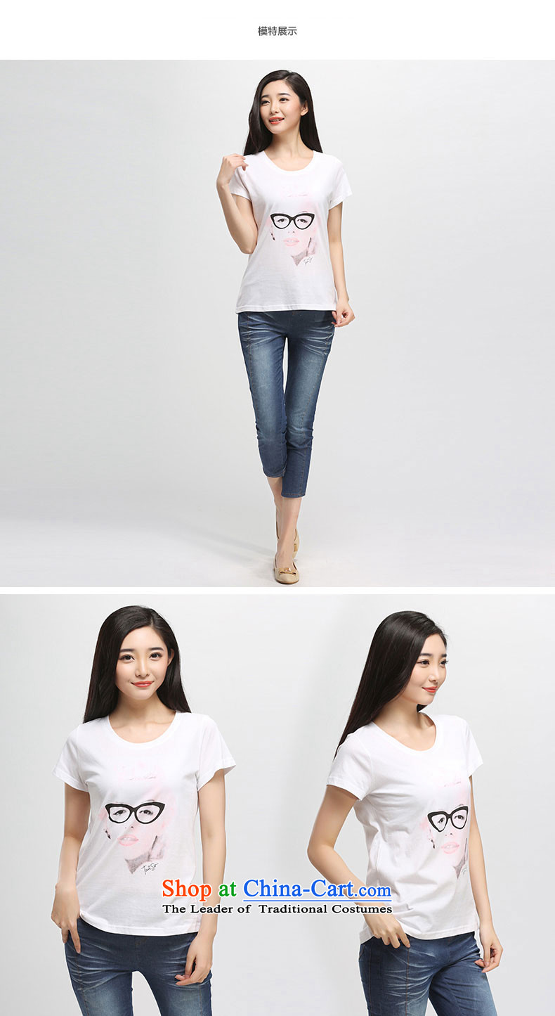 In the summer of 2015 by water new product version of large Korean women's code thick sister pure cotton short-sleeved T-shirt S15XB5034 female white XL Photo, prices, brand platters! The elections are supplied in the national character of distribution, so action, buy now enjoy more preferential! As soon as possible.