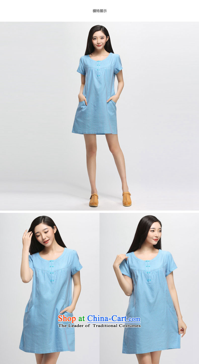 The representative of Korean women water load in the summer of 2015 mm thick xl pure color checked short-sleeved dresses S15XY5134 toner lange L photo, prices, brand platters! The elections are supplied in the national character of distribution, so action, buy now enjoy more preferential! As soon as possible.