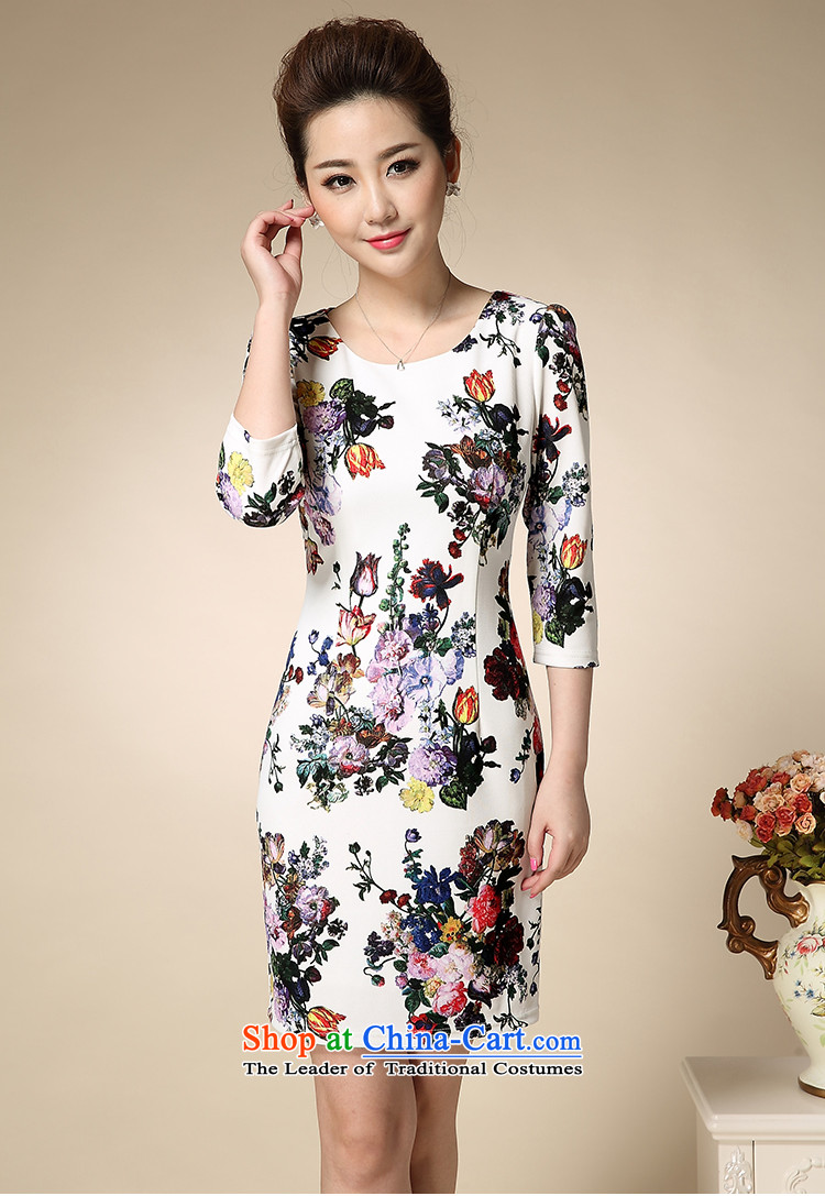 Chang Ting (ZHANGTING) spring and autumn female graphics package and thin large dress T1169 white. M picture, prices, brand platters! The elections are supplied in the national character of distribution, so action, buy now enjoy more preferential! As soon as possible.