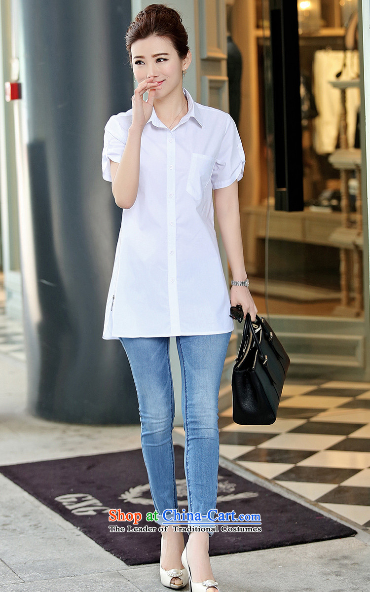 For the summer of 2015 New Doi for women Korean female summer Sau San shirt short-sleeved white 2XL Photo, prices, brand platters! The elections are supplied in the national character of distribution, so action, buy now enjoy more preferential! As soon as possible.