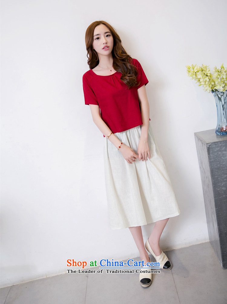 Stylish 6934Summer 2015, Korean literature relaxd comfortable antique two kits dresses 2003 m red XL Photo, prices, brand platters! The elections are supplied in the national character of distribution, so action, buy now enjoy more preferential! As soon as possible.