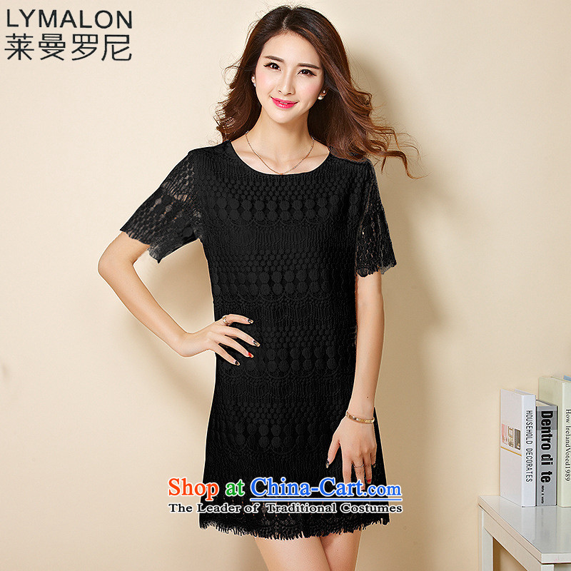 The lymalon Lehmann 2015 Summer new larger female graphics thin loose solid color kit and lace false second garment 66004 white L, Sulaiman Ronnie (LYMALON) , , , shopping on the Internet