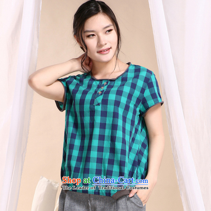 The sea route to spend the new pure cotton sand washing round-neck collar plaid larger 5AFS T-shirt color 14 4XL Photo, prices, brand platters! The elections are supplied in the national character of distribution, so action, buy now enjoy more preferential! As soon as possible.