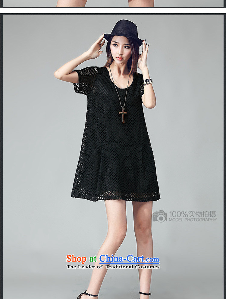 The lymalon lehmann thick, Hin thin 2015 Summer new Korean version of large numbers of ladies Lace Embroidery engraving grid dresses 2035 Black XL Photo, prices, brand platters! The elections are supplied in the national character of distribution, so action, buy now enjoy more preferential! As soon as possible.