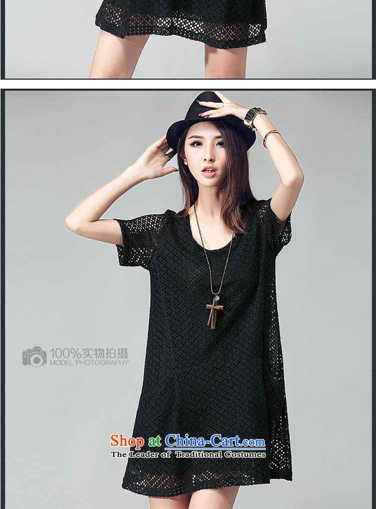 The lymalon lehmann thick, Hin thin 2015 Summer new Korean version of large numbers of ladies Lace Embroidery engraving grid dresses 2035 Black XL Photo, prices, brand platters! The elections are supplied in the national character of distribution, so action, buy now enjoy more preferential! As soon as possible.