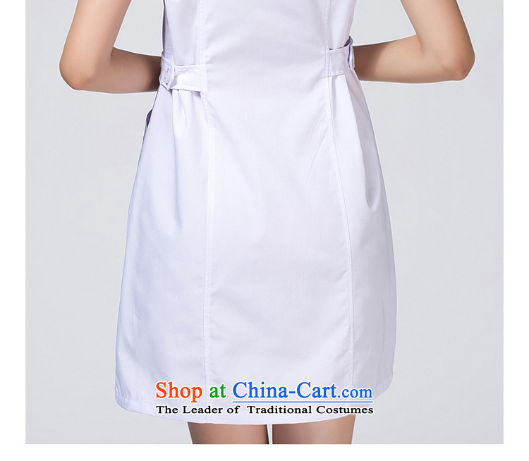 Ducept Nga short-sleeved summer new women's white gowns Sau San internship nurse uniform clothing white suit licensed pharmacies Lumbar - Female M picture, prices, brand platters! The elections are supplied in the national character of distribution, so action, buy now enjoy more preferential! As soon as possible.