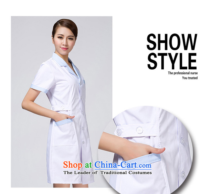 Ducept Nga summer internship women nurse uniform white gowns Sau San pharmacies workwear white blue collar short-Sleeve - Female M picture, prices, brand platters! The elections are supplied in the national character of distribution, so action, buy now enjoy more preferential! As soon as possible.
