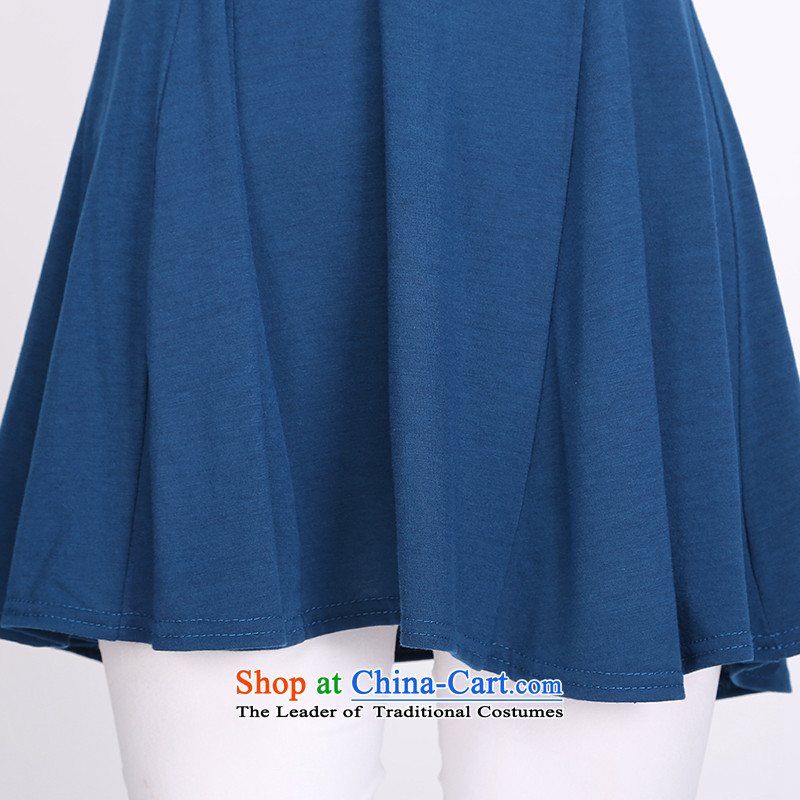 Luo Shani Flower Code women's summer Korean xl lace loose T-shirt Thick coated shirt women 2107 mm blue 6XL, Republika Srpska Shani flower sogni (D'oro) , , , shopping on the Internet