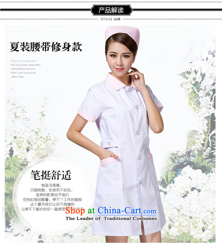 Ducept Nga new summer for women white gowns pharmacies workwear pink collar interns nurse uniform white powder collar - Women's XXL pictures, prices, brand platters! The elections are supplied in the national character of distribution, so action, buy now enjoy more preferential! As soon as possible.