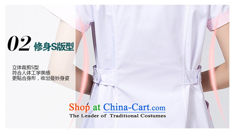 Ducept Nga new summer for women white gowns pharmacies workwear pink collar interns nurse uniform white powder collar - Women's XXL pictures, prices, brand platters! The elections are supplied in the national character of distribution, so action, buy now enjoy more preferential! As soon as possible.