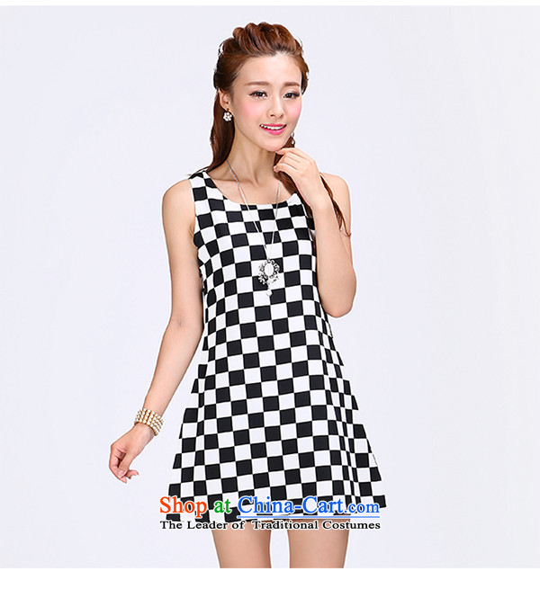 Shani flower lo xl female thick mm Summer 2015 New Grid A sleeveless jacket skirt dresses 6756 latticed 4XL Photo, prices, brand platters! The elections are supplied in the national character of distribution, so action, buy now enjoy more preferential! As soon as possible.