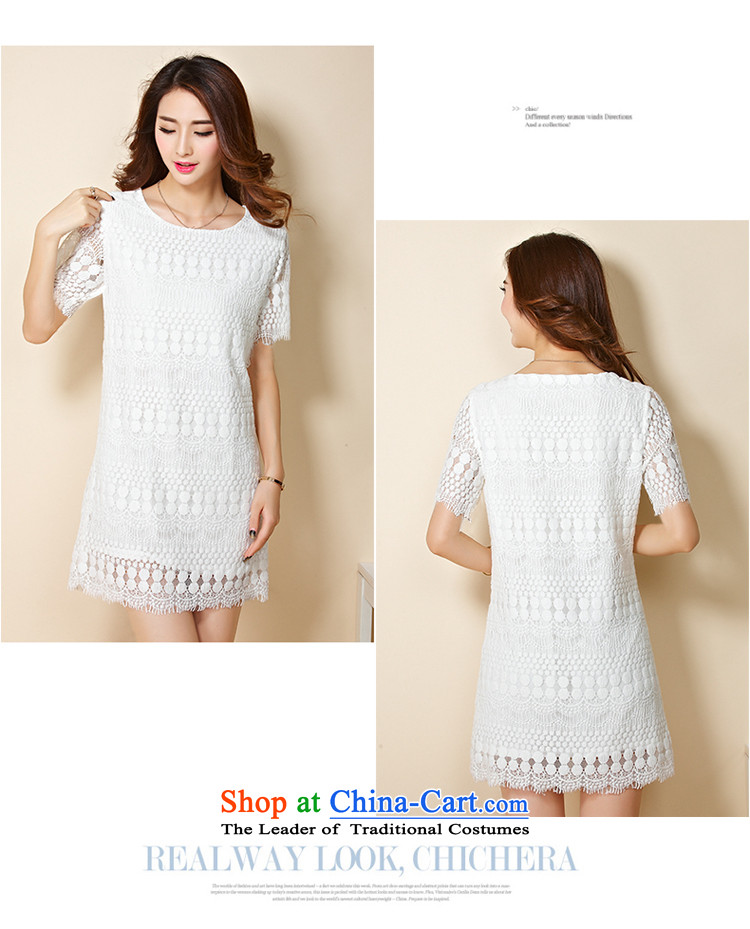 Szili Clinton chiffon lace dresses Summer 2015 mm thick new to xl relaxd temperament short-sleeved dresses thick Mei gentlewoman even turning short skirts white dress XL Photo, prices, brand platters! The elections are supplied in the national character of distribution, so action, buy now enjoy more preferential! As soon as possible.