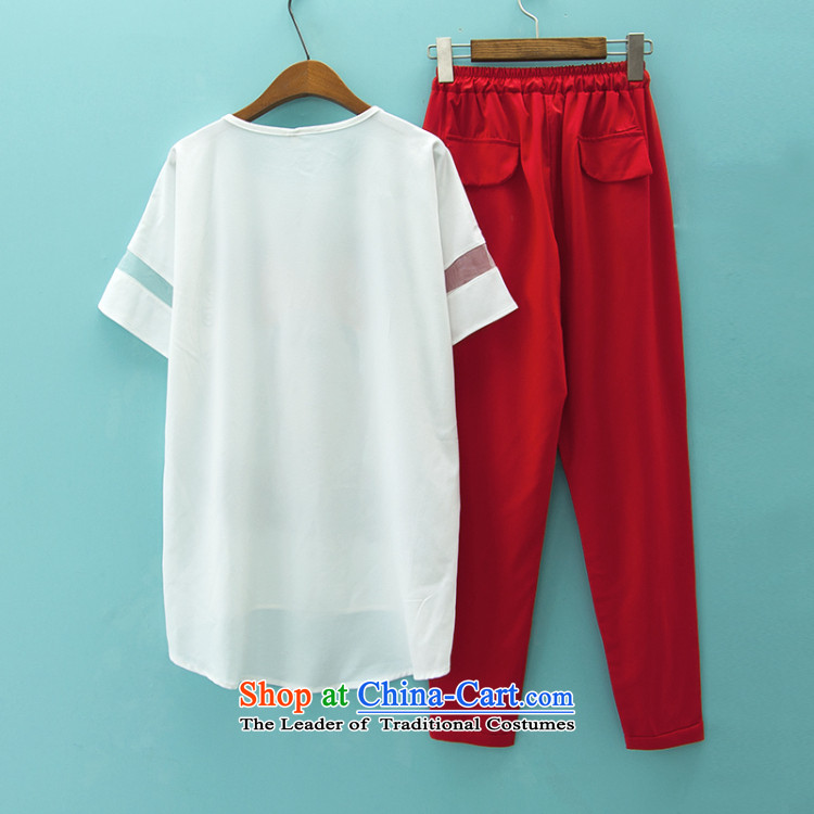 O Ya-ting 2015 Summer new to increase women's code thick mm chiffon short-sleeved T-shirt female 9 Harun trousers kit picture color two kits 4XL recommends that you 160-180 catty picture, prices, brand platters! The elections are supplied in the national character of distribution, so action, buy now enjoy more preferential! As soon as possible.