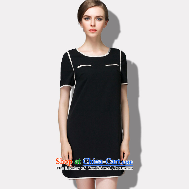 The lymalon lehmann thick, Hin thin 2015 Summer new high-end western thick m maximum code women increased lace short-sleeved dresses 1521 Black XL, Sulaiman Ronnie (LYMALON) , , , shopping on the Internet