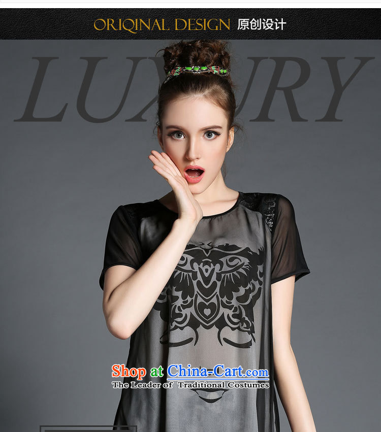 The lymalon2015 lehmann summer new high-end western thick mm maximum code to increase women's loose short-sleeved T-shirt color picture XXL Photo 1823, prices, brand platters! The elections are supplied in the national character of distribution, so action, buy now enjoy more preferential! As soon as possible.