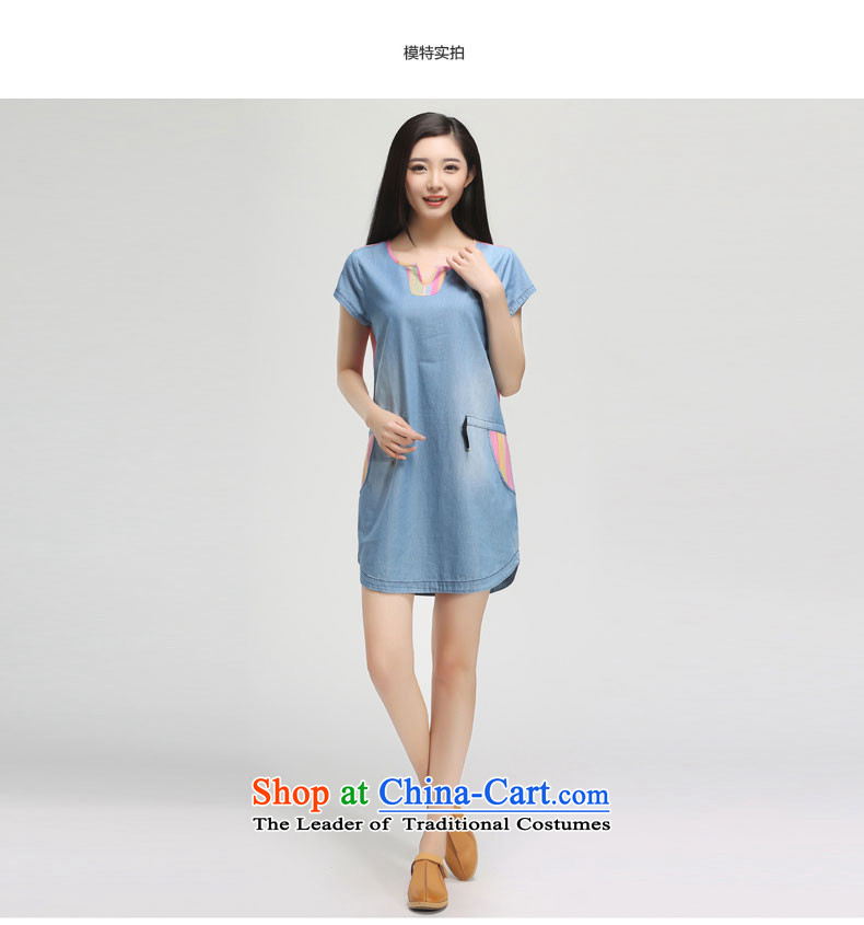 The representative of the water for larger women 2015 Summer new mm thick Cotton Denim short-sleeved dresses female S15XY4985 cowboy estimated L pictures, prices, brand platters! The elections are supplied in the national character of distribution, so action, buy now enjoy more preferential! As soon as possible.