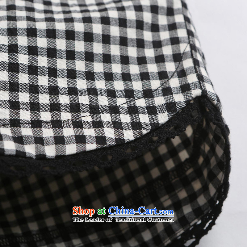 The representative of the water in the summer of 2015, replacing the new 200 catties xl female pure cotton checked shorts female hot pants S15XT5051 checkered M WATER AUTHORITY (SHUIMIAO) , , , shopping on the Internet