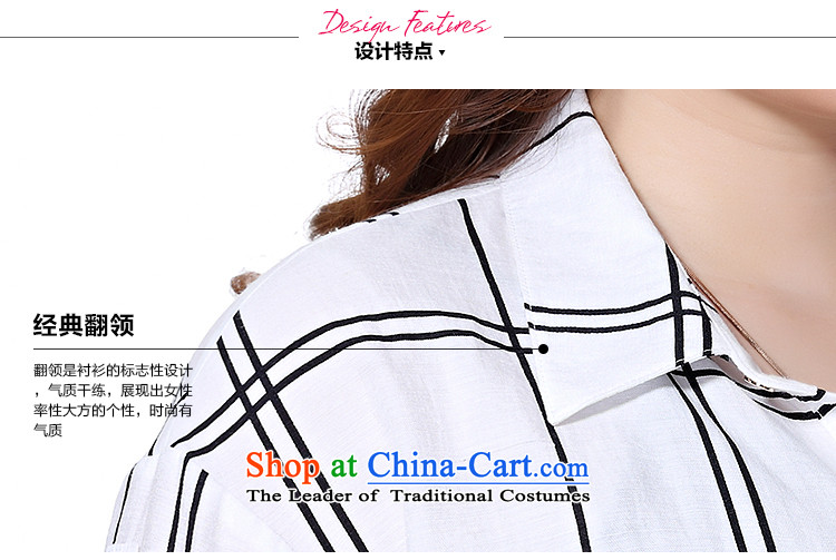 The former Yugoslavia Li Sau 2015 Summer new larger female lapel leisure and latticed Korean version of long long sleeved shirt Q7283 wine red 3XL picture, prices, brand platters! The elections are supplied in the national character of distribution, so action, buy now enjoy more preferential! As soon as possible.