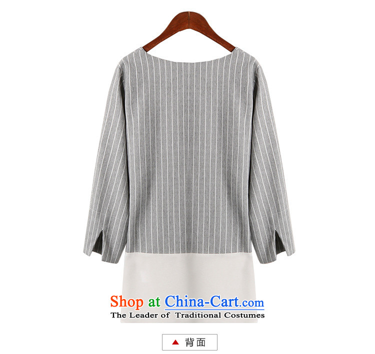 To increase the number missdonut2015 female thick mm Korean fake two loose chiffon lace stitching in long Striped Tee Shirt large gray code XL Photo, prices, brand platters! The elections are supplied in the national character of distribution, so action, buy now enjoy more preferential! As soon as possible.