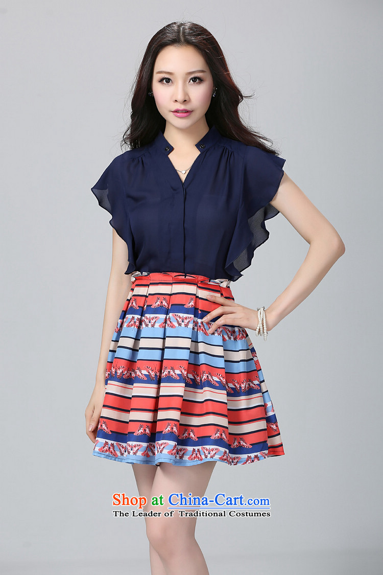 Coveted new summer 2015 mm thick stitching to xl short-sleeved blouses and snow woven dresses 2205 dark blue XL Photo, prices, brand platters! The elections are supplied in the national character of distribution, so action, buy now enjoy more preferential! As soon as possible.