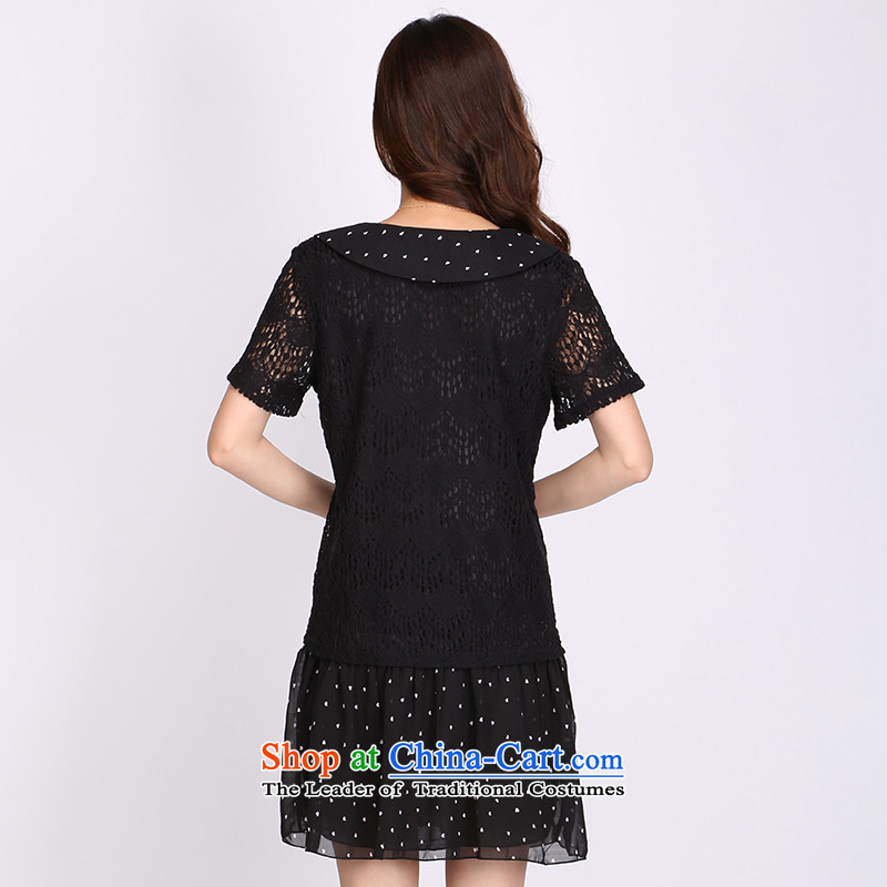 The latte macchiato, Shani to increase women's code thick mm Summer 2015 new products for dolls lace dresses 2108 Black 5XL, shani flower sogni (D'oro) , , , shopping on the Internet