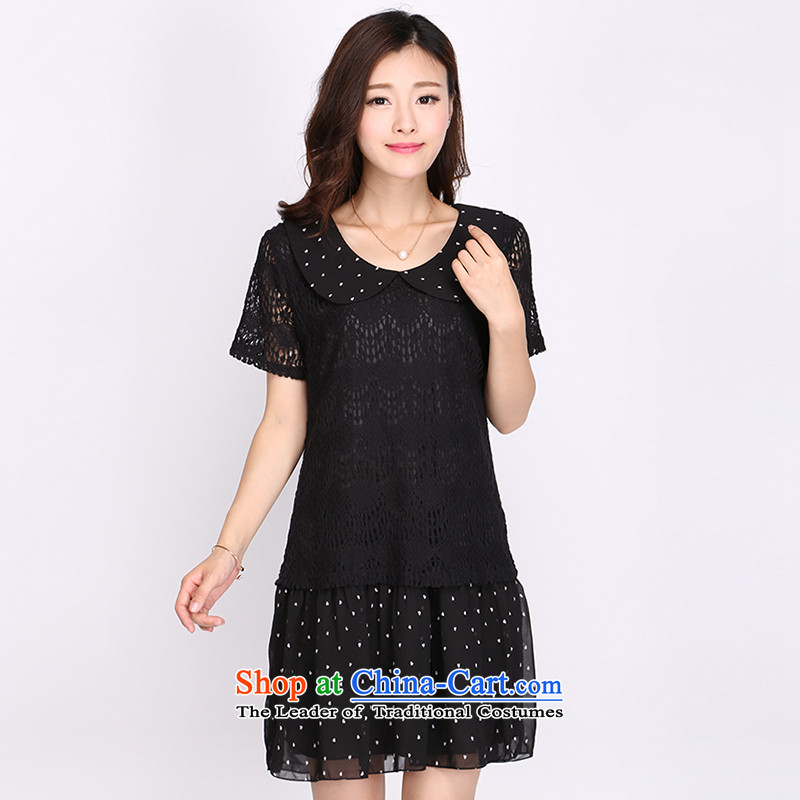 The latte macchiato, Shani to increase women's code thick mm Summer 2015 new products for dolls lace dresses 2108 Black 5XL, shani flower sogni (D'oro) , , , shopping on the Internet