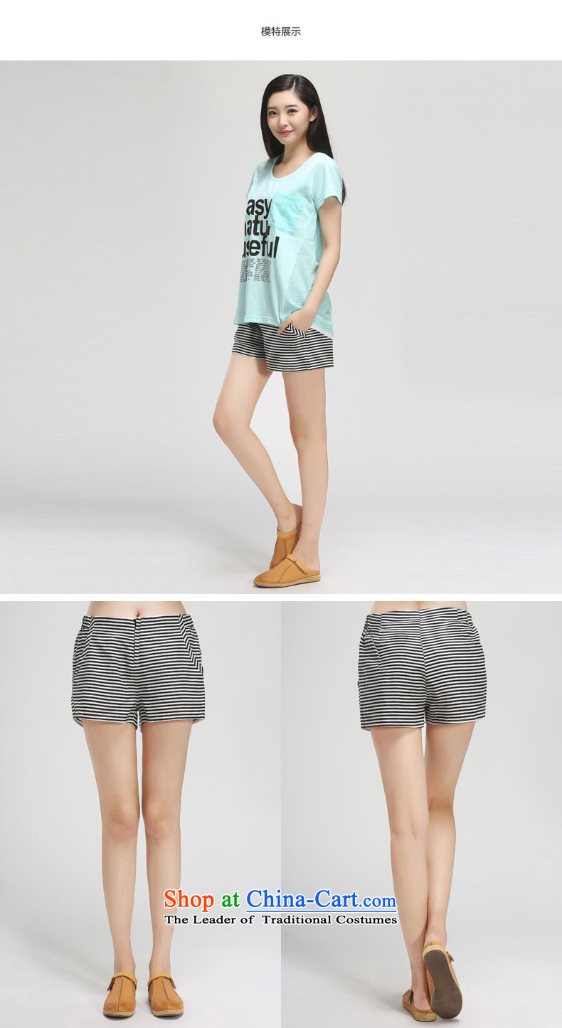 The representative of the water in the summer of 2015, replacing the new xl female thick mm cotton linen Striped Shorts female hot pants S15XT5012 black and white picture of L, prices, brand platters! The elections are supplied in the national character of distribution, so action, buy now enjoy more preferential! As soon as possible.