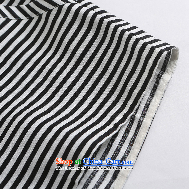 The representative of the water in the summer of 2015, replacing the new xl female thick mm cotton linen Striped Shorts female hot pants S15XT5012 black and white water by article L (SHUIMIAO) , , , shopping on the Internet