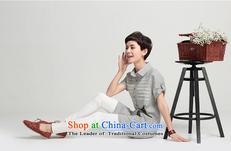People are female Summer 2015 Doi shirt new Korean large relaxd dress cotton linen short-sleeved shirt, long sleeves shirt Pearl White 2XL Photo, prices, brand platters! The elections are supplied in the national character of distribution, so action, buy now enjoy more preferential! As soon as possible.